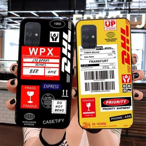 DHL Express 50th Anniversary Edition Label Luxury Phone Cover for Samsung S20 plus Ultra S6 S7 edge S8 S9 plus S10 5G lite 2020