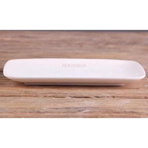 Hand painting material Plain blank high white clay plain burned towel dish semi-finished school painting underglaze color