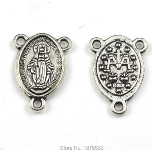 Fashion rosary centerpiece 3 holes Madonna suitable to 8 mm bead