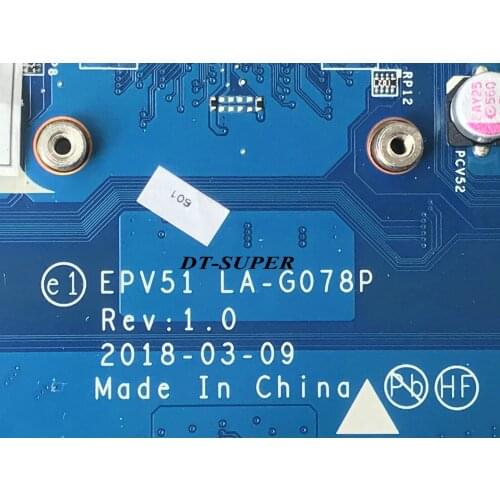 AVAILABLE. FUNCTION WELL. EPV51 LA-G078P 15-DB MAINBOARD For HP 15-DB LAPTOP MOTHERBOARD NOTEBOOK.WITH CPU A9-9425 +GPU