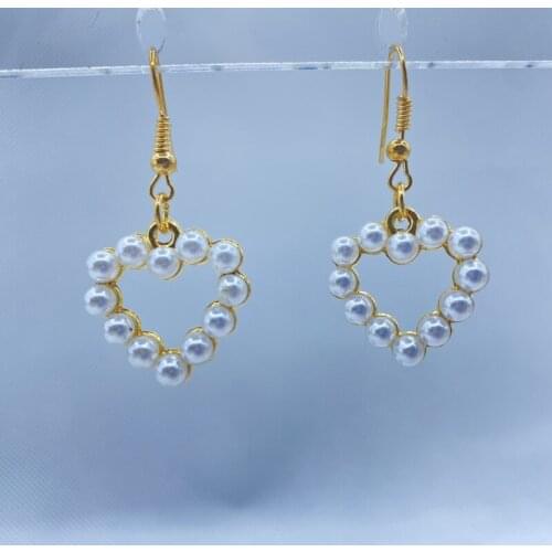 2021 new lovely pearl love earrings earrings, womens beautiful earrings, wedding earrings