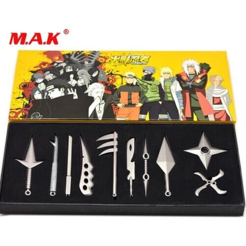 NEW Metal Toy Sword Kunai Knife Throwing Set Mini Weapon Toys Ninja Knife Cosplay Weapons 10pcs One Set