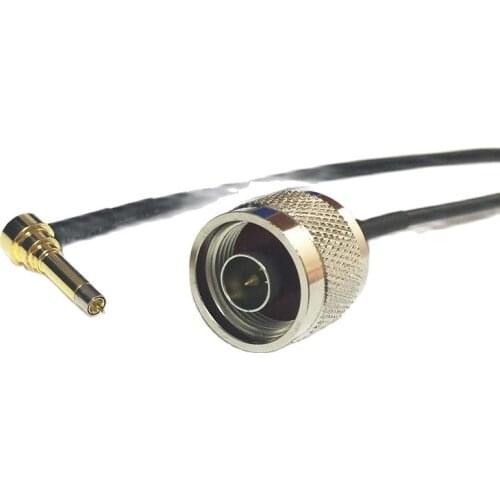 New Wireless Modem Wire N Male Plug To MS156 Right Angle Connector RG174 Cable 20CM 8" Pigtail Fast Ship