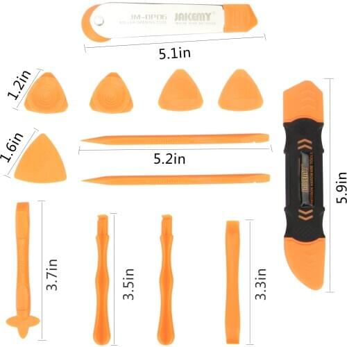 JAKEMY JM-OP15 13 in 1 Professional Anti-static Fiber Opening Spudger Disassembly DIY Tool for Mobile Phone Tablet iphone ipad