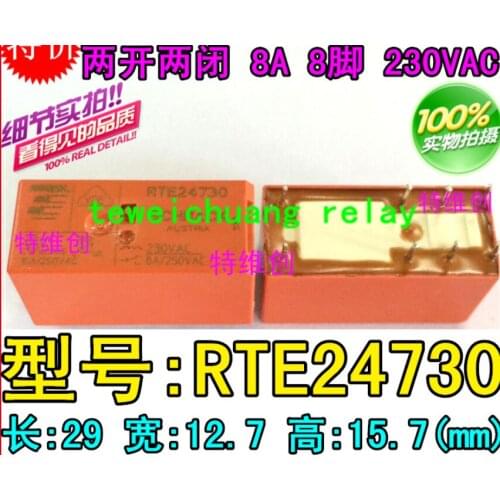 Relay RTE24730 8 feet 230VAC