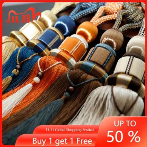 Curtain Rope Strap Hook Light Luxury Nordic Accessories Wall Hook Rope Drawstring Ball European Simple Modern