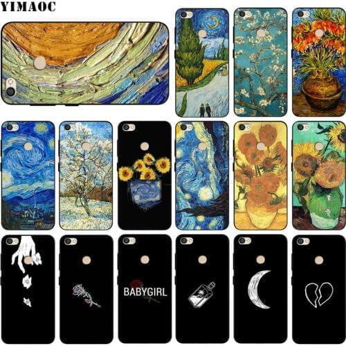 Van Gogh Tardis Case for Xiaomi Redmi Note 4 4x 4A 5 5A 6 7A 8 8T Pro Prime Plus K20 K30 Poco X2