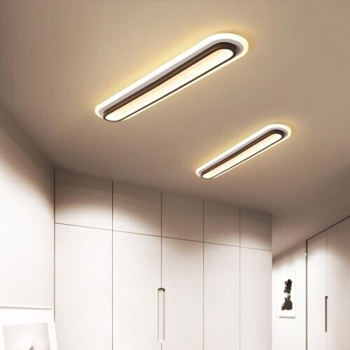 Modern Long Strip Ceiling Lamp Led Cloakroom Simple Entrance Lamp Living Room Corridor Chandelier Restaurant Lighting Lamp