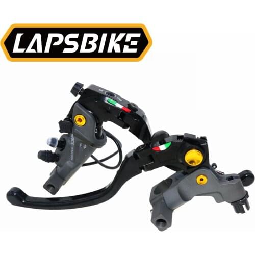 22mm 19RCS Motorcycle Hard Anodizing Mirror Clamp Radial Hydraulic Brake Master Cylinder Cable Clutch Brake Lever Big Oil Cup