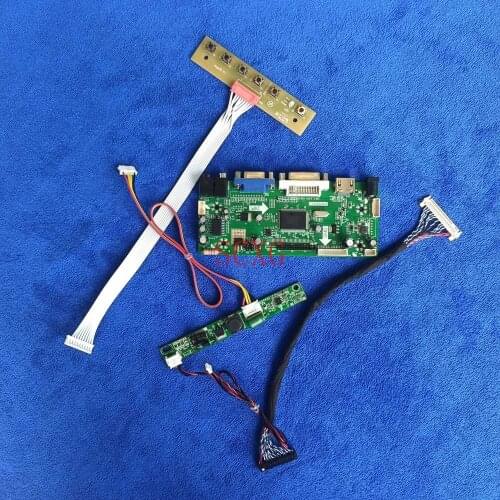 VGA DVI HDMI-compatible Fit LTM190BT07/LTM190BT08 30-Pin LVDS 1366*768 M.NT68676 drive controller board LCD LED DIY Kit Matrix