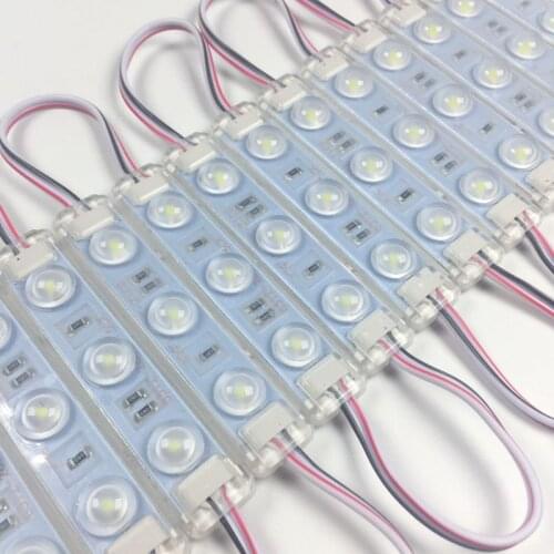High quality 1000pcs DC12v 1.5w 3030 injection molding waterproof led light box sign lamp diffuse reflection lens super bright
