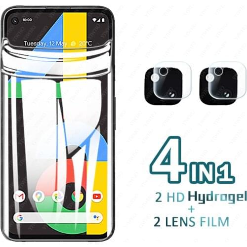 Full Coverage Anti Fall Explosion Proof Hydrogel Soft Film Screen Filme for Google Pixel 5 4 4A 5G Thin Protector Lens Glass