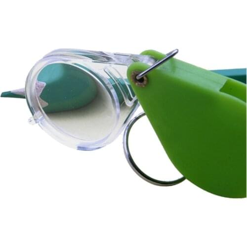 1pc Mini Pocket Magnifier Gift Folding Magnifying Glass with Key Chain，10X Plastic Magnifying Glass for Reading