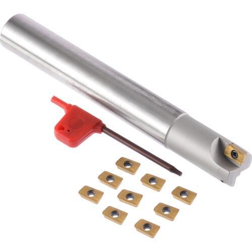 10pcs APMT1135PDERDP Inserts Golden Blades + 1pc BAP 300R C20-20-150 Indexable Milling Cutter + 1pc T8 Wrench for Manufacturing