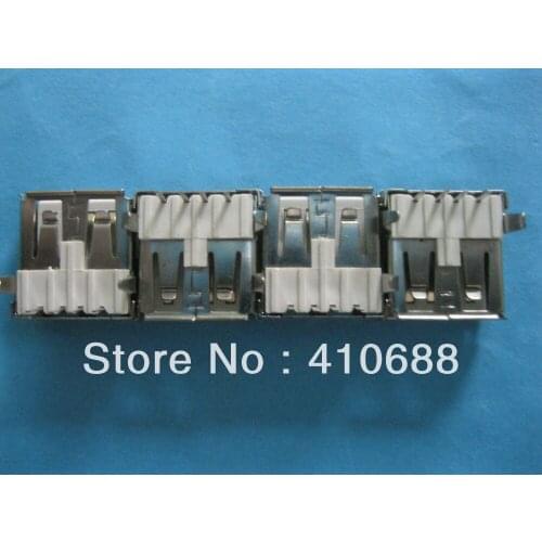 100 Pcs per lot 4 pin Female USB Socket Right Angle PCB Connector Hot Sale