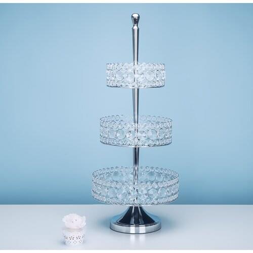 2&3 tiers Modern Cake Stands Round Cupcake for Baby Shower, Wedding Birthday Party Celebration