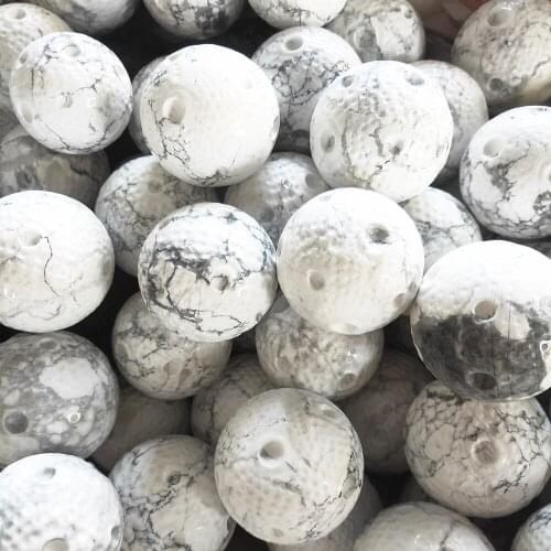 3-5cm Taxoite Crystal Ball Natural Howlite Quartz Moon White Turquoise Gemstone Sphere Orb Healing Home Decor