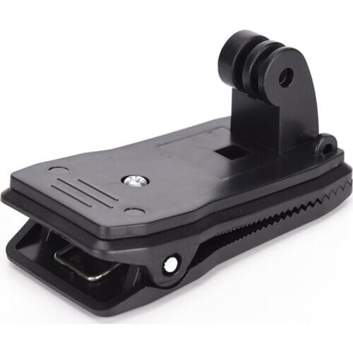 ABS Plastic 360 Degree Rotary Quick Release Backpack Hat Clip Clamp Mount For GoPro 2 3 3 For Gopro Sports Action Cameras