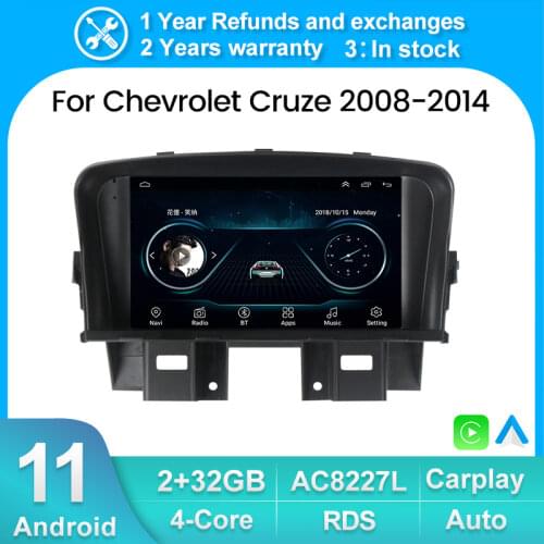 Android 10 GPS Car Radio For Chevrolet Cruze 2008 - 2014 Stereo Multimedia Video Audio Player Carplay 4G+64G BT FM No 2 Din Dvd