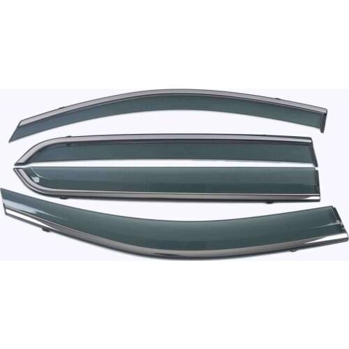 Car Styling 4 Pieces Rain Guards Side Window Visor Cover Trim For Ford Everest 2015-2021
