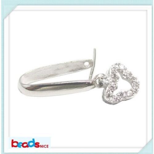 Beadsnice ID25882 high quality factory 925 sterling silver pendant bails clasp connector pendant clip
