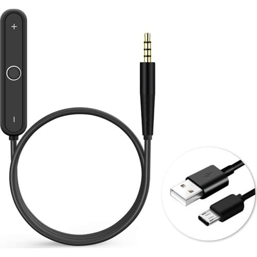 Bluetooth 5.0 Wireless Adapter Handsfree Receiver for Skullcandy Riff Crusher Hesh 2 Uproar Grind Stim Lowrider Wired Headphones