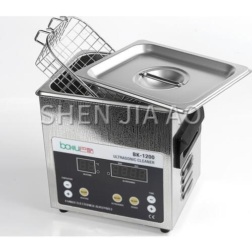BK-1200 1.6L capacity ultrasonic cleaner Household washing glasses jewelry earring watch cleaning machine stainless steel