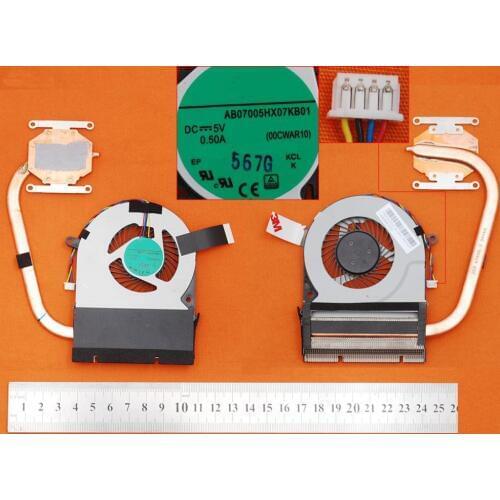 Brand Laptop Fan Heatsink for Toshiba Satellite C75D-C H000081470 PN:AB07005HX07KB01 CPU Cooler/Radiator