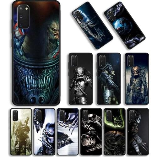 Alien Predator Phone Case for Samsung Galaxy S20 FE S21 Ultra 5G S10 S20 Plus S10e S8 S9 Silicone Soft Matte TPU Cover Coque