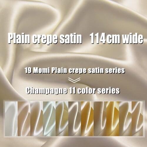 Pure Silk Fabric Mulberry Cheongsam Clothing Champagne