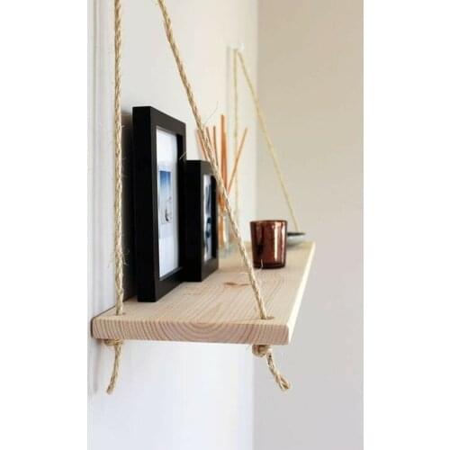 Wooden Decorative Rope Wall Shelf for Home Living Room Living Room Kids Room Home Decor Very Elegant High Quality