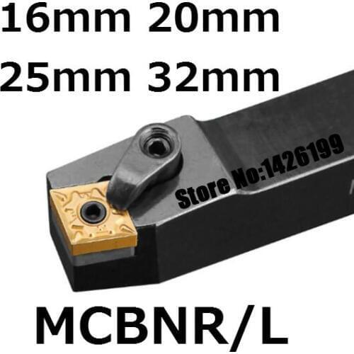 1PCS MCBNR1616H12 MCBNR2020K12 MCBNR2525M12 MCBNR2525M16 MCBNR3232P12 MCBNL CNC Lathe Cutting External Turning Tool Holder