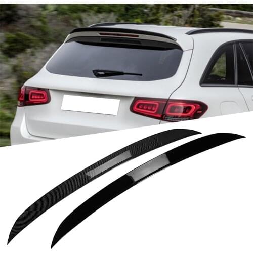 Auto Rear Roof Spoiler Window Wing Splitter Trim For Mercedes Benz 2016-2020 X253 GLC-Class Carbon / Black ABS Car Accessories