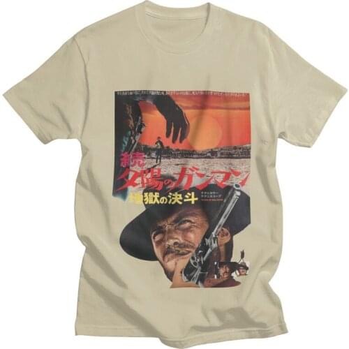 The Good The Bad And The Ugly T Shirt Men 100% Cotton Tshirt Urban Tee Short Sleeved Movie Film T-shirt Loose Fit Clothing Merch
