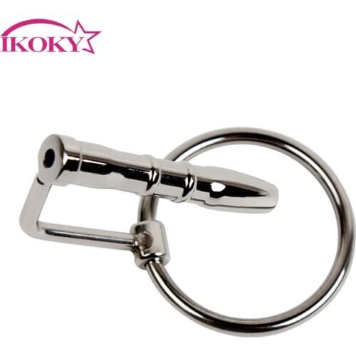 IKOKY Urethral plug Penis plug Stainless Steel Urethral dilators Sex Sounds Sex toys For men Catheters male chastity device
