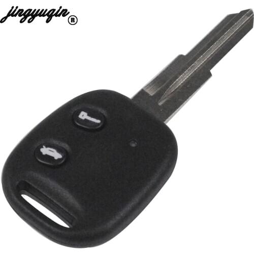 Jingyuqin Remote Car Key Shell Case For Chevrolet Epica 2 Buttons Uncut Blade Replacement Fob Cover