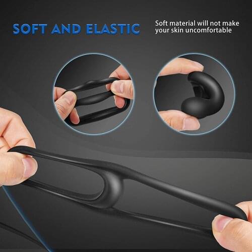 EXVOID Black Scrotum Bind Cock Ring Sex Toys for Men Erection Super Soft Elastic Penis Ring Liquid Silicone Delay Ejaculation