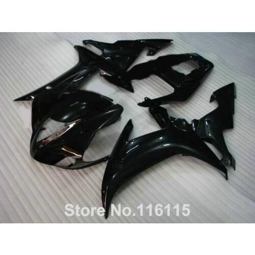 MOTOMARTS ABS full Fairing kit fit for YAMAHA 2002 2003 all glossy black fairings set Full injection molding YZF R1 02 03 YZ36