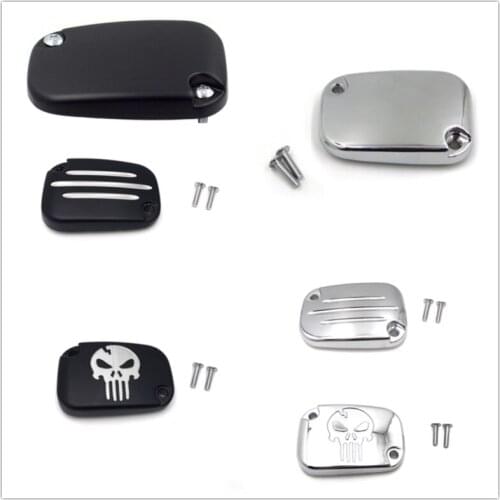 Aftermarket free shipping motorcycle parts Chrome Hydraulic Clutch Master Cylinder Cover Top Lid For 14-16 Harley Touring BLACK