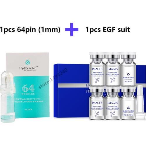 Lyophilized Powder + lysozyme Liquid Face Serum Hyaluronic Acid Shrink Pores Suit with Hydra Needle Roller MicroNeedle