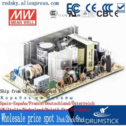 Steady MEAN WELL PT-65D meanwell PT-65 68W Triple Output Switching Power Supply
