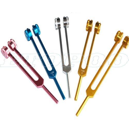 128Hz 256Hz 512Hz Medical Neurological Tuning Fork Sets for Sound Healing Therapy Aluminum Alloy with hammer and bag free