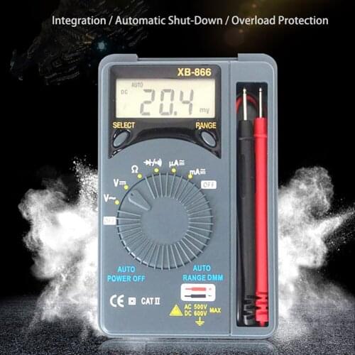 Mini Auto Range LCD Voltmeter Tester Tool Meter AC/DC Pocket Digital Multimeter new