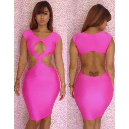 Fashion Womens Hollow Out Wrap Dress for Women Clothes 2019 Sexy Cap Sleeve Mini Bodycon Night Club Party Backless Dress Summer