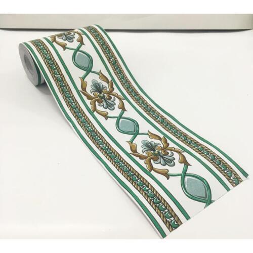 Elegant Home Decor Wallpaper Borders Waterproof Bathroom Waist Line Stickers diy Mural Adhesive Kitchen Tile Decor Sticker EZ074