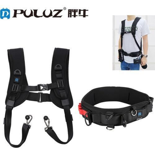 PULUZ Quick Rapid Double Shoulder Harness Soft Pad Decompression Foam Shoulder Strap Neck Belt for Canon Sony DSLR DigitalCamera