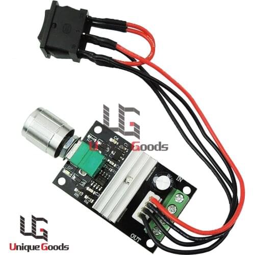 Low Price 6V 12V 24V 3A 80W PWM DC Motor Speed Controller Forward Reversible Switch Free Shipping