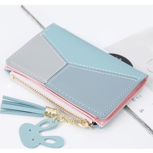 New Women Small Wallets Fashion Ladies Leather Purse Short Coin Bag Simple For Womens Clutch Card Holder Wallet