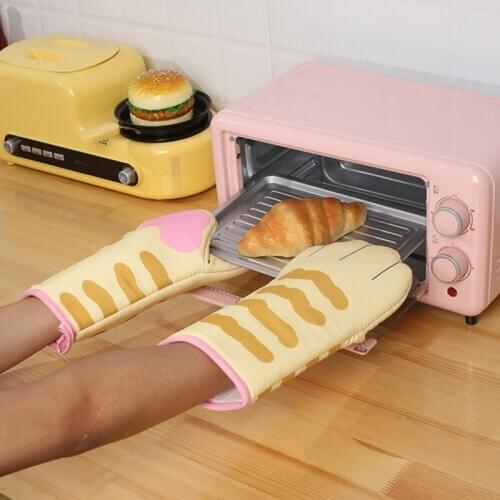 1/2PC Silicone Heat-Resistant Gloves Cooking Barbecue Gant Kitchen Microwave Mittens Oven Glove Baking Oven Gloves