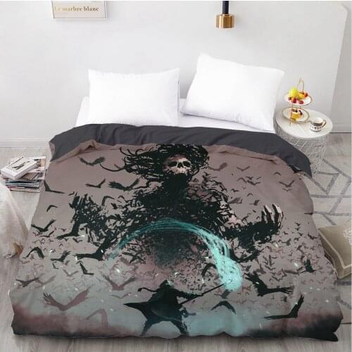 1PCS Duvet Cover,3D HD Printing Quilt Cover 240x220/200x200/140x200/180x210,Cartoon Demon Bedding King/Queen/Double Drop Ship